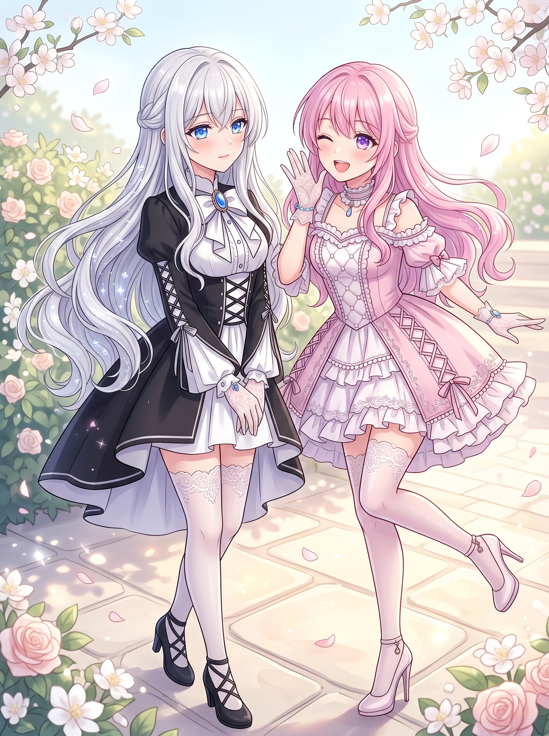 白薔薇と桃花の誓奏