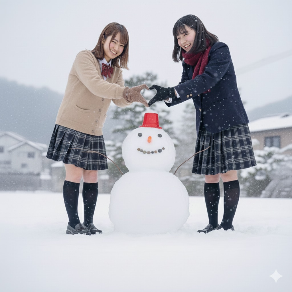 雪だるま女性