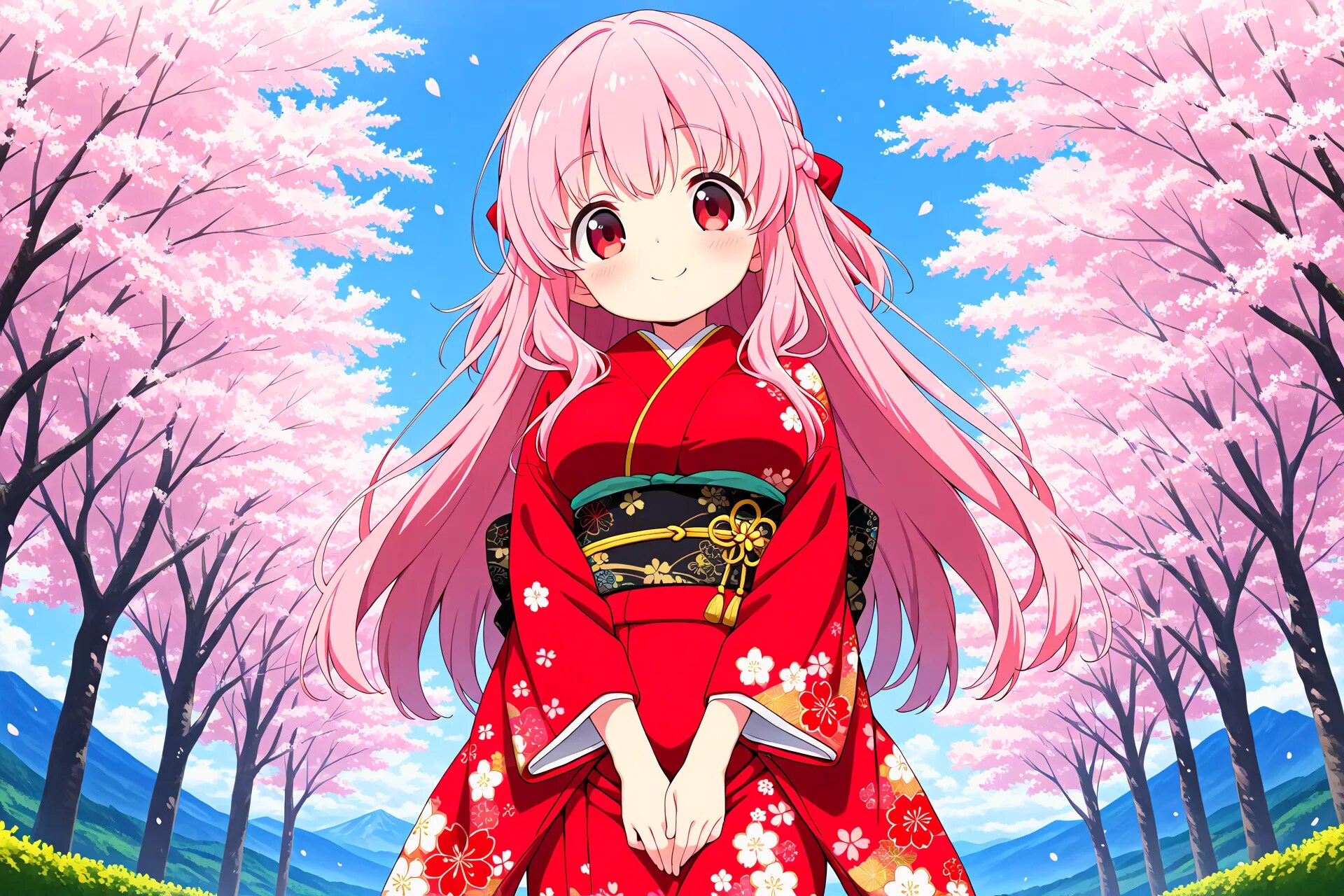 着物姿のりなちゃん