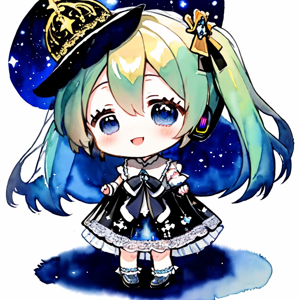 初音ミクにパイモン用で使った顔LoRAを～--[10枚]