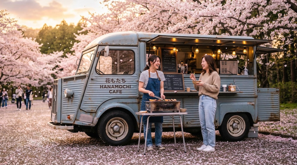 桜のキッチンカー