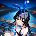 バニーガール衣装のもがみん 4枚目