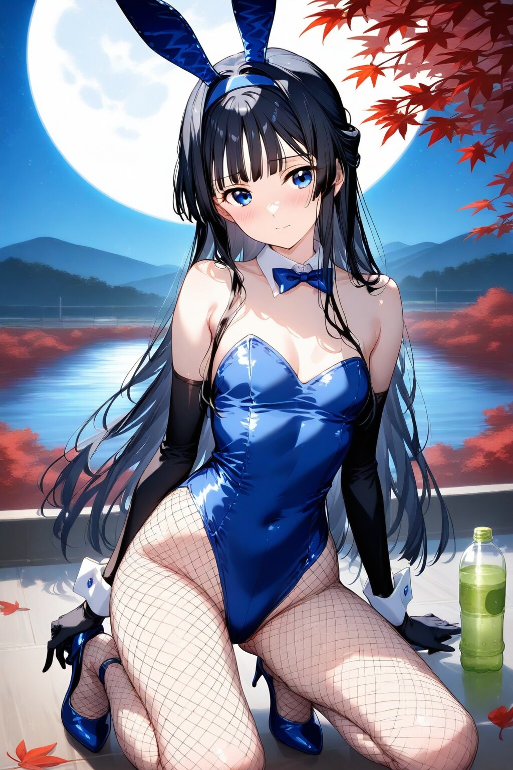 バニーガール衣装のもがみん