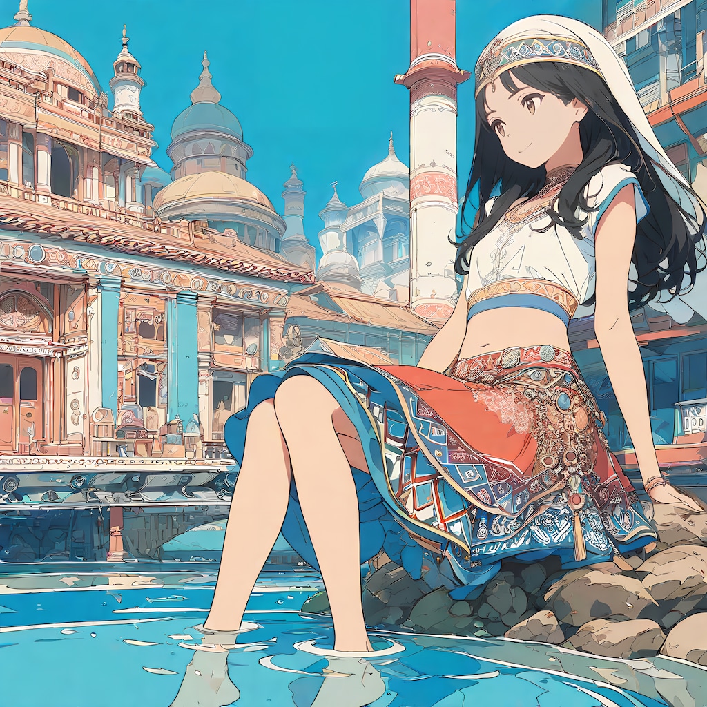 アラビアン衣装の少女