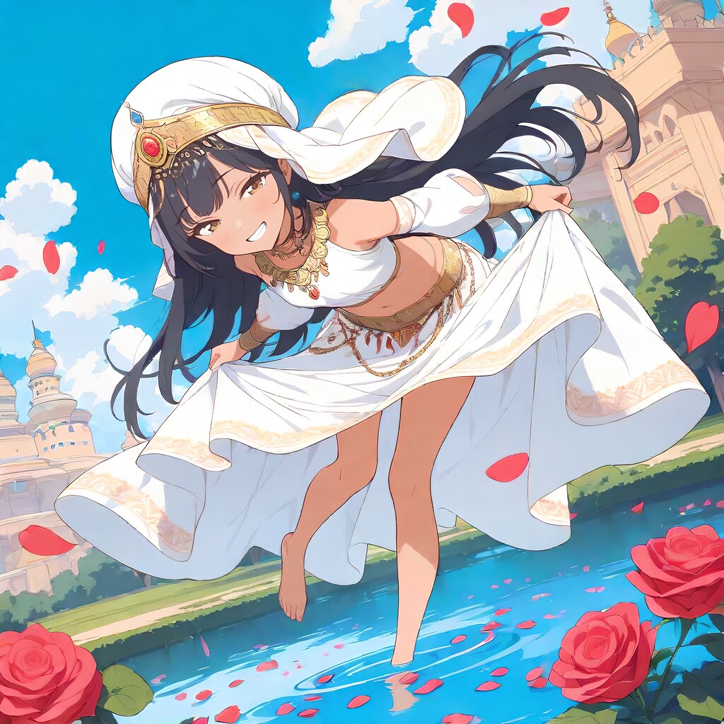 アラビアン衣装の少女