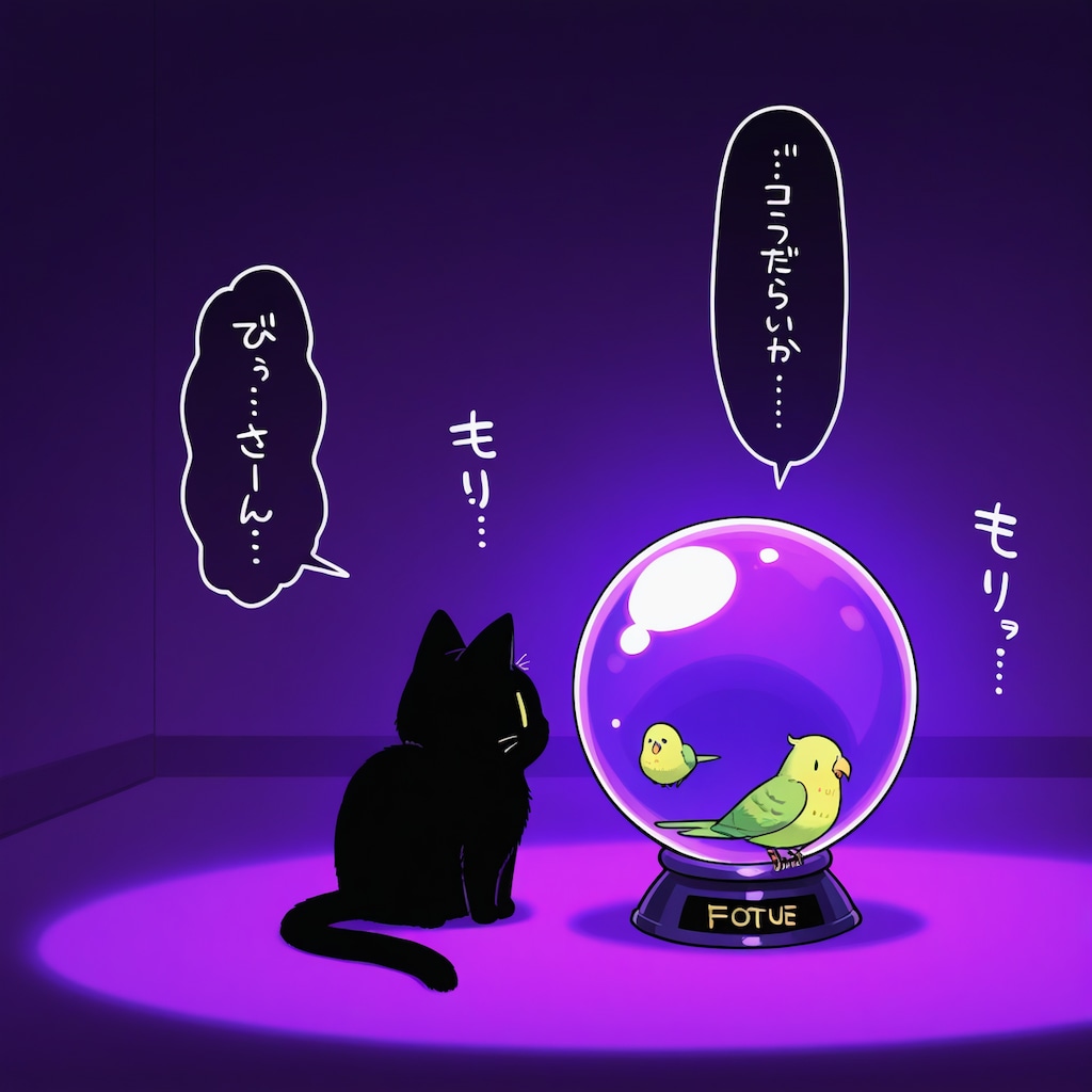 喋るインコと黒猫の占いの館