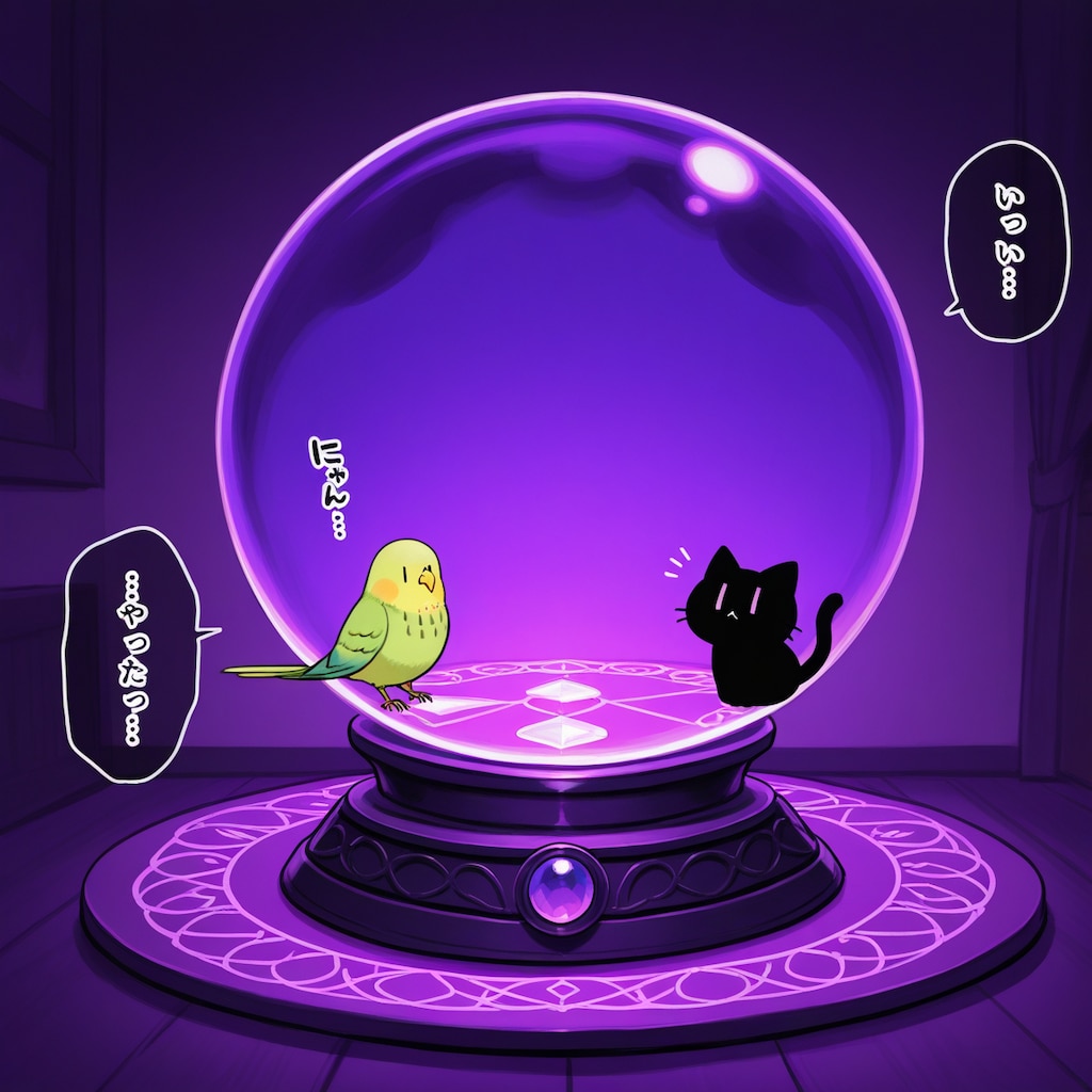 喋るインコと黒猫の占いの館