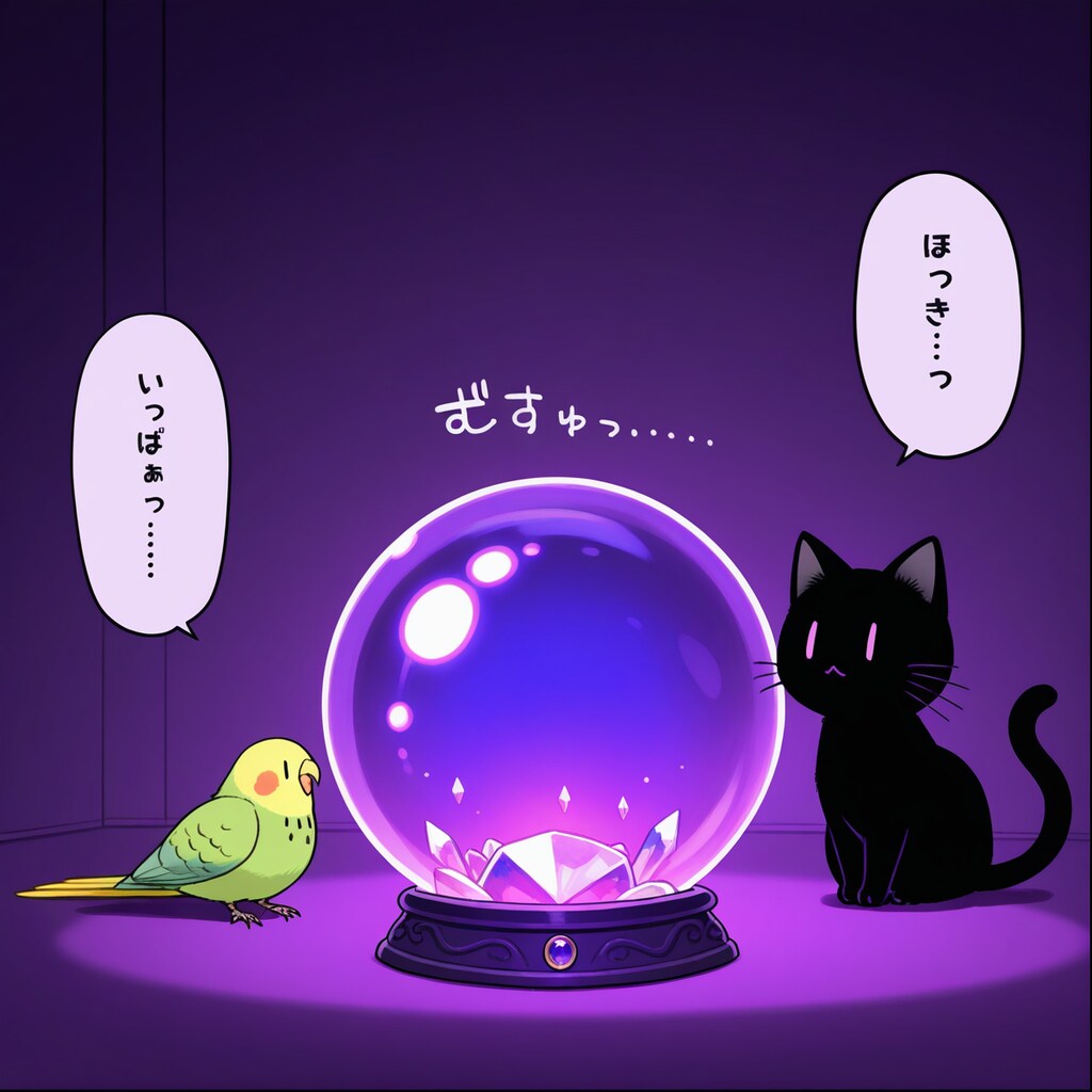 喋るインコと黒猫の占いの館