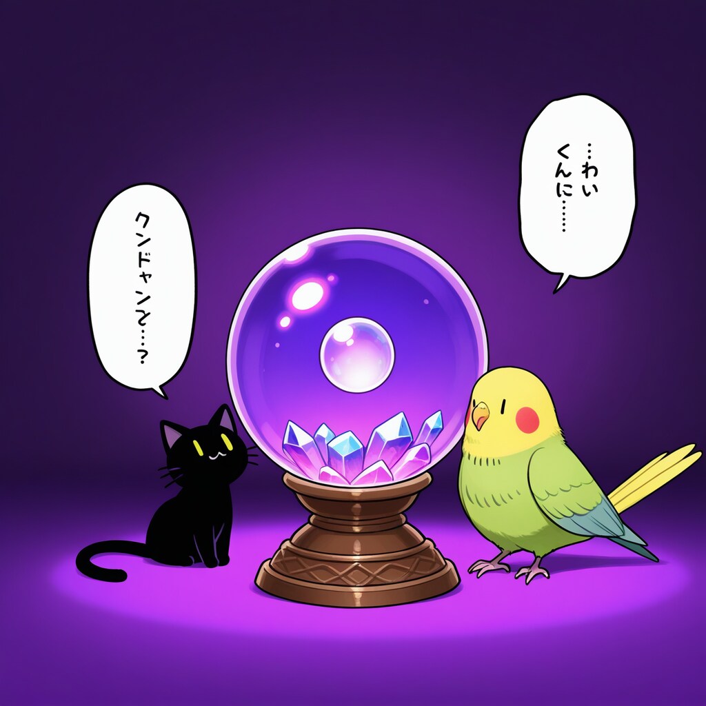 喋るインコと黒猫の占いの館