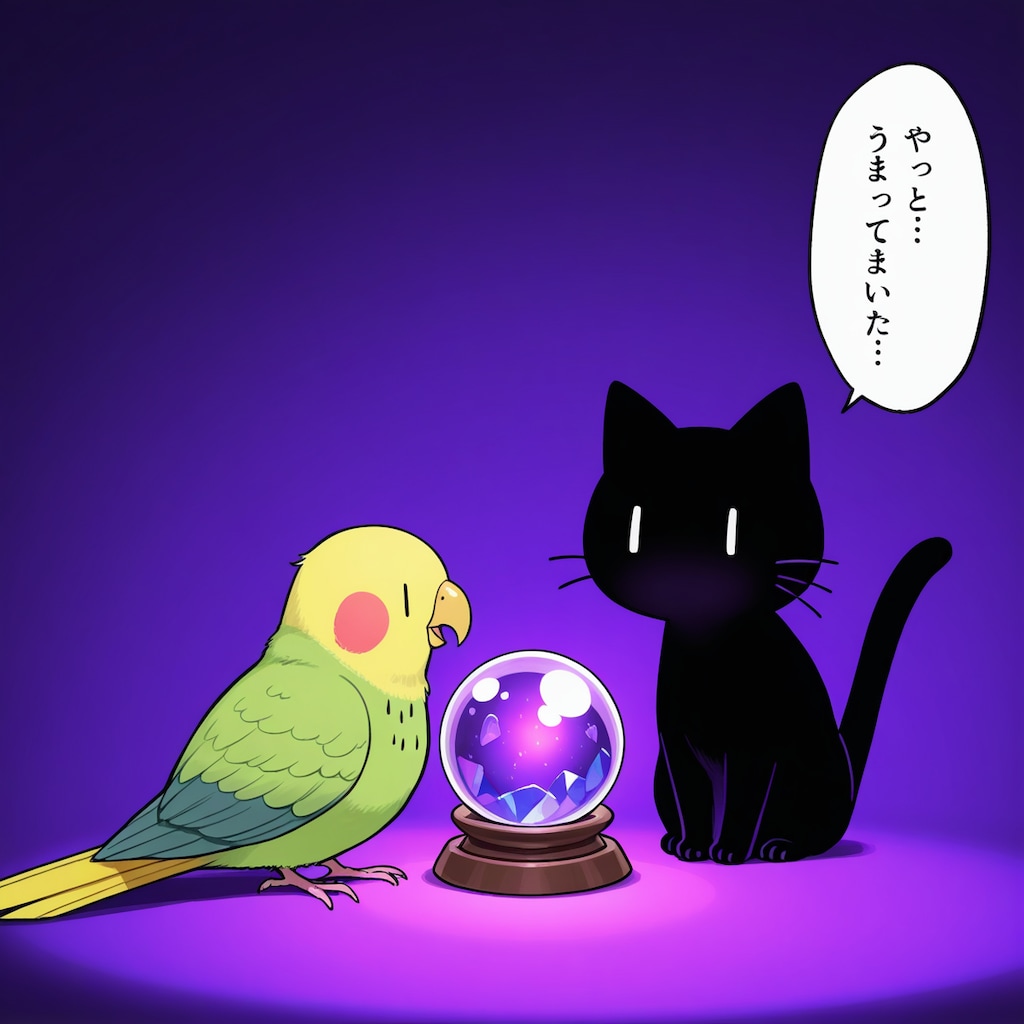 喋るインコと黒猫の占いの館