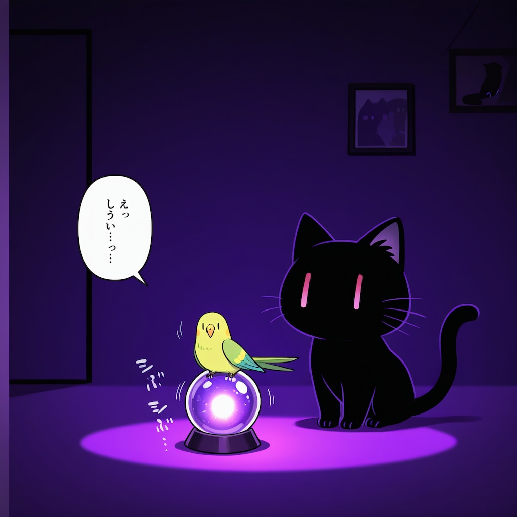 喋るインコと黒猫の占いの館