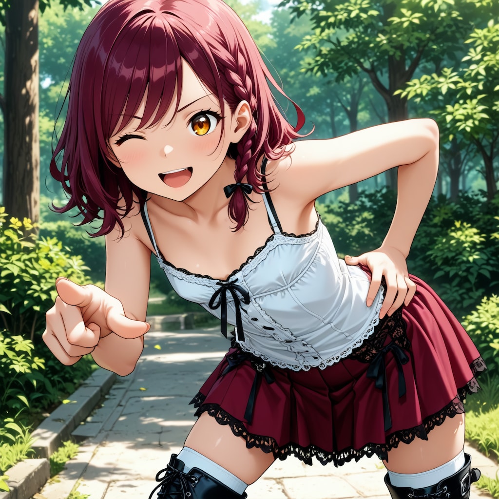 ポーズを取るオレ