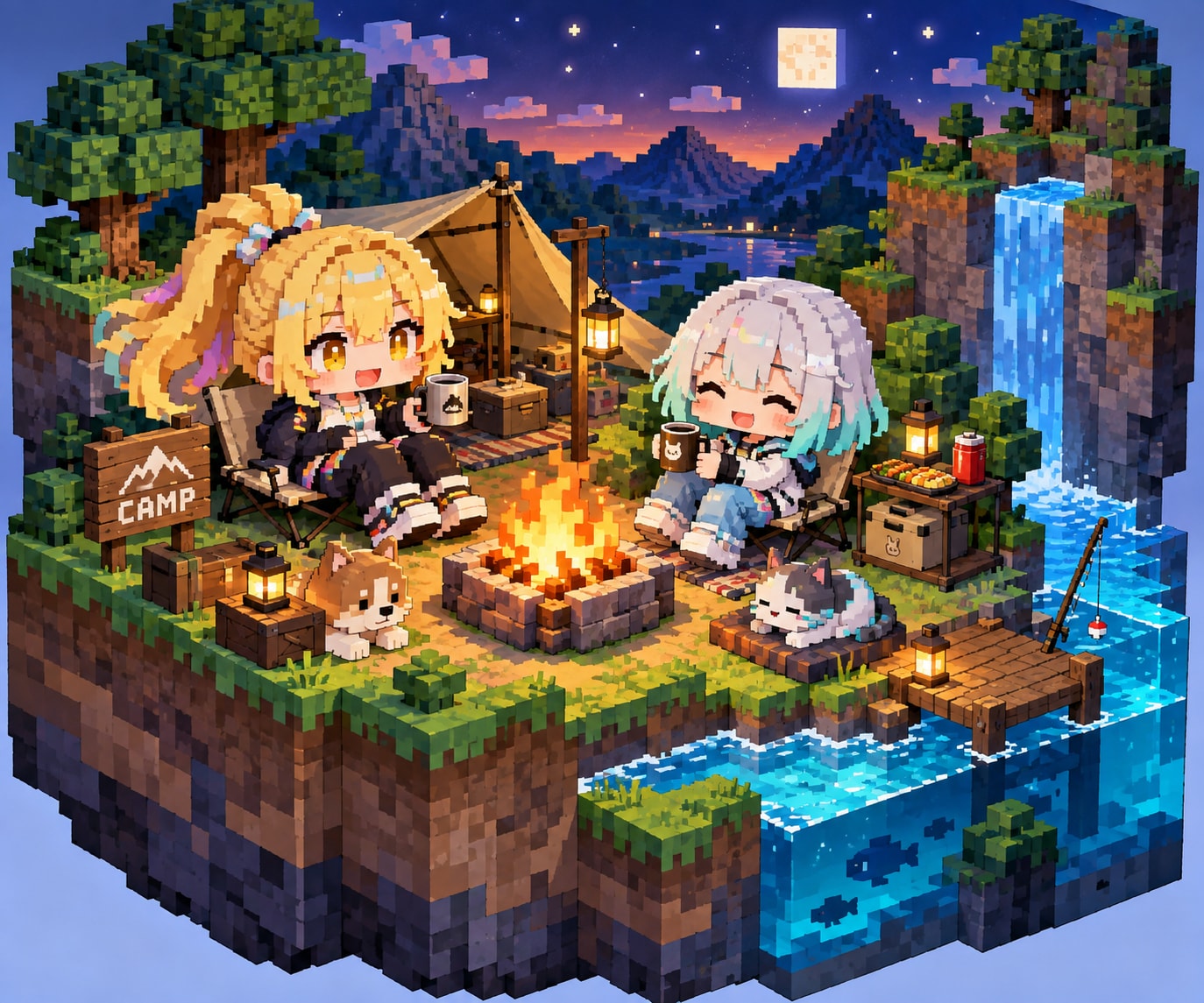 秋のキャンプ☆10/100 | の人気AIイラスト・グラビア