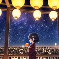 チビと花火です 4枚目
