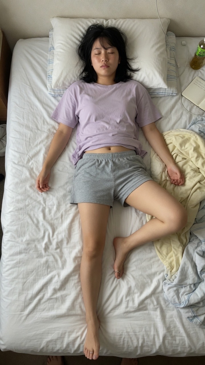 嫁の昼寝姿
