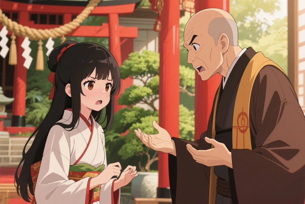 好き放題やり過ぎてお寺のお坊さんに怒られるさくらちゃん