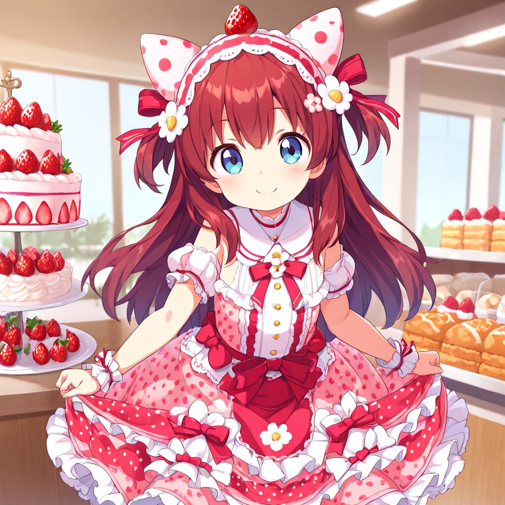 イチゴのショートケーキちゃん | の人気AIイラスト・グラビア