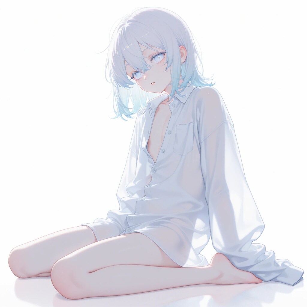 透けシャツ・白