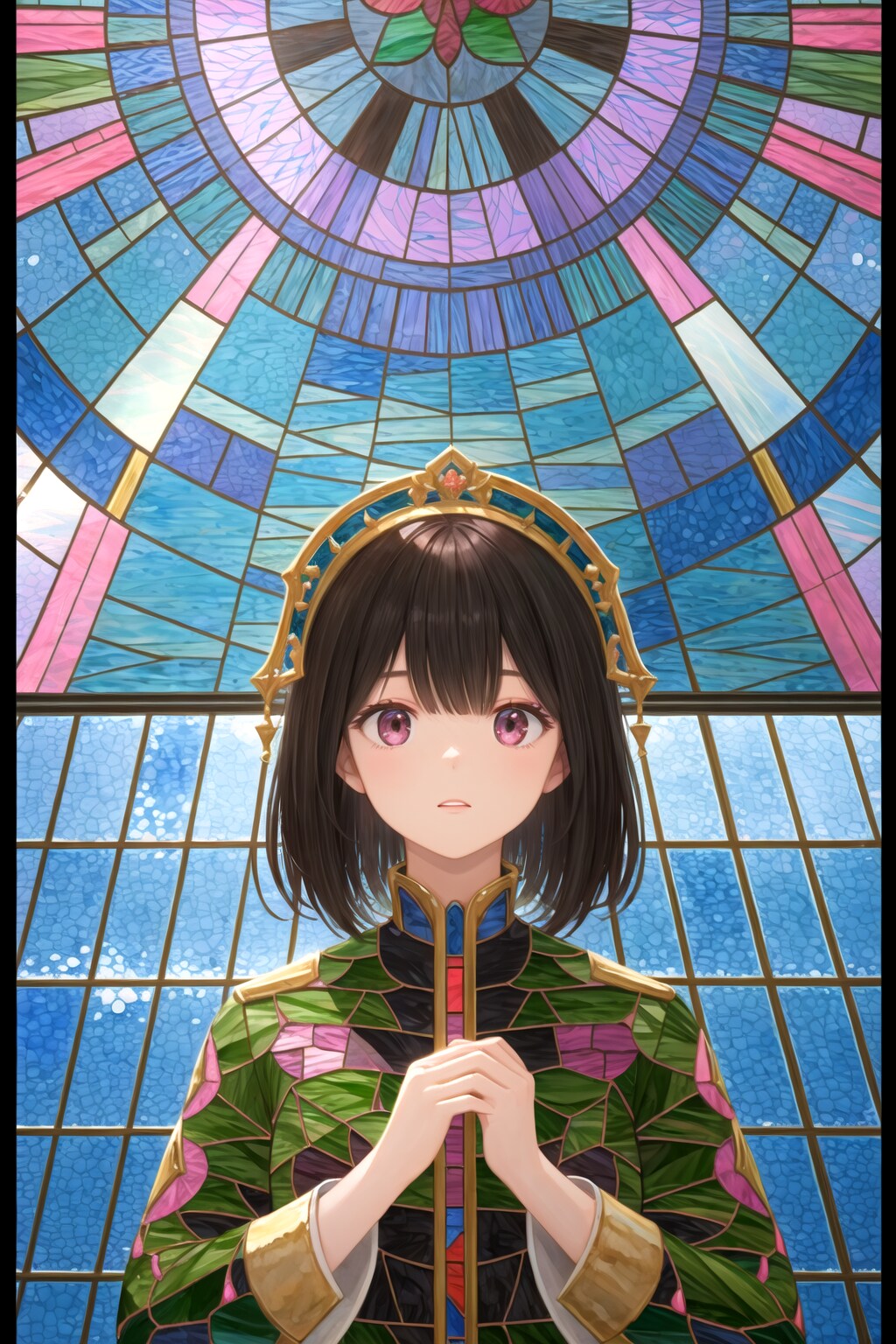 stained glass pattern FROST | の人気AIイラスト・グラビア