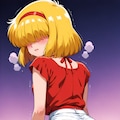 椅子に座る（レトロ調） 6枚目