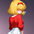 椅子に座る（レトロ調） 7枚目
