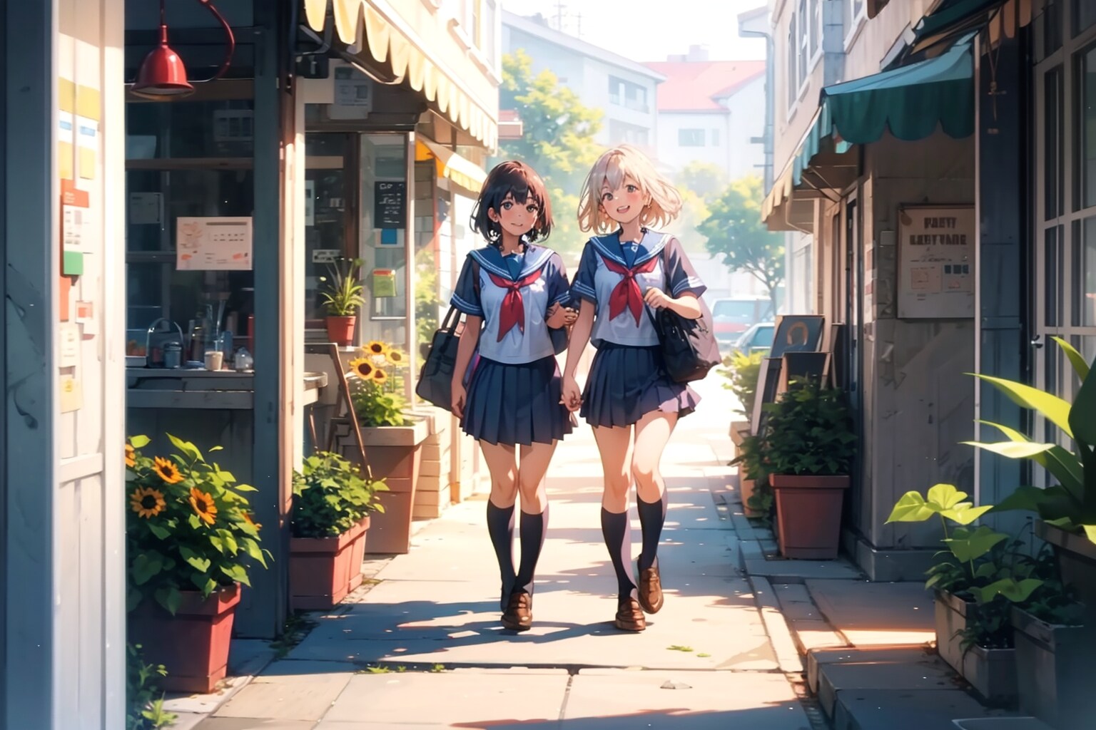 夏休みの登校日 | の人気AIイラスト・グラビア