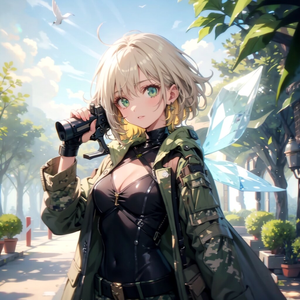 迷彩服 | の人気AIイラスト・グラビア