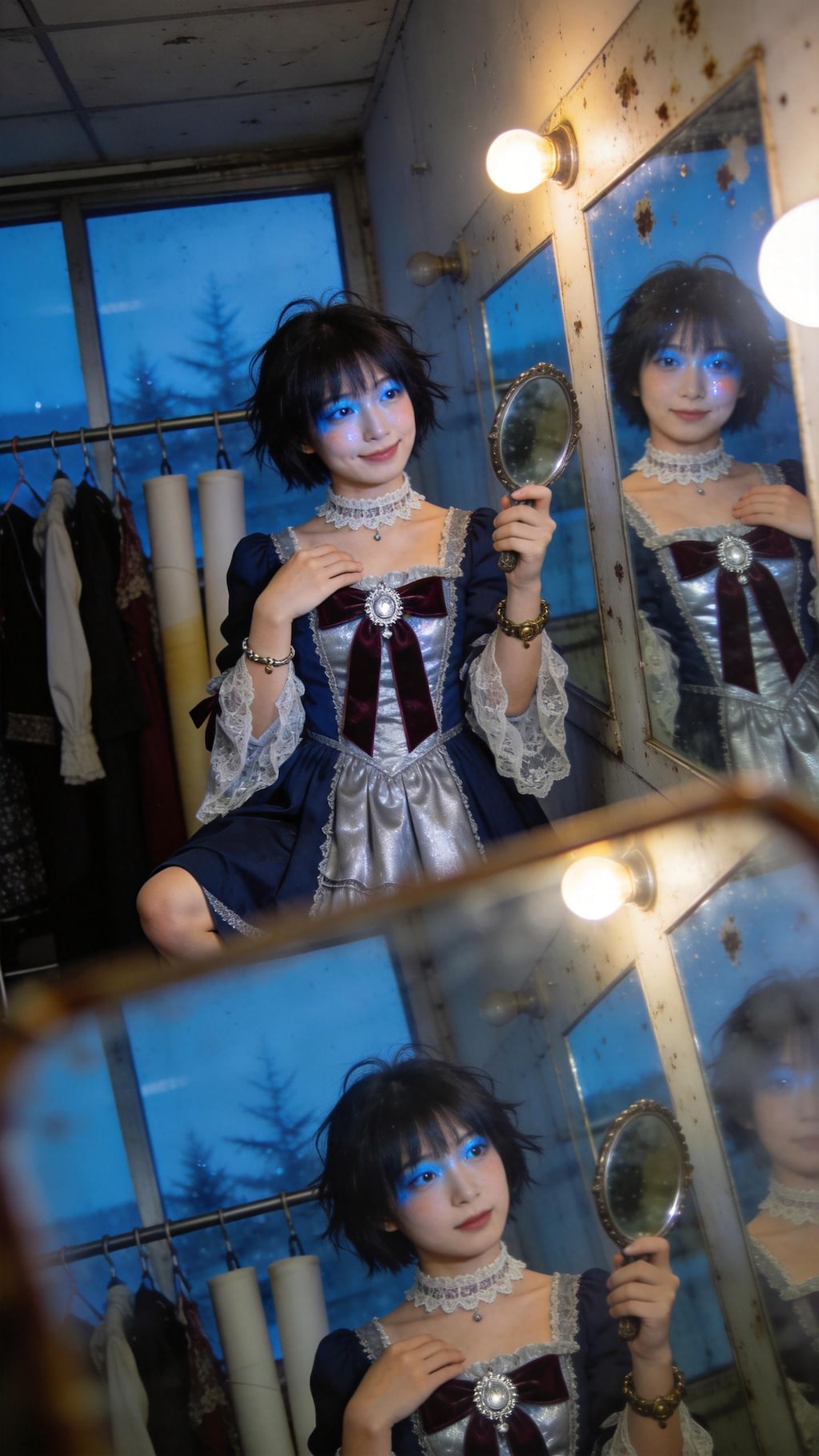 Princess Reflected in Infinite Mirrors