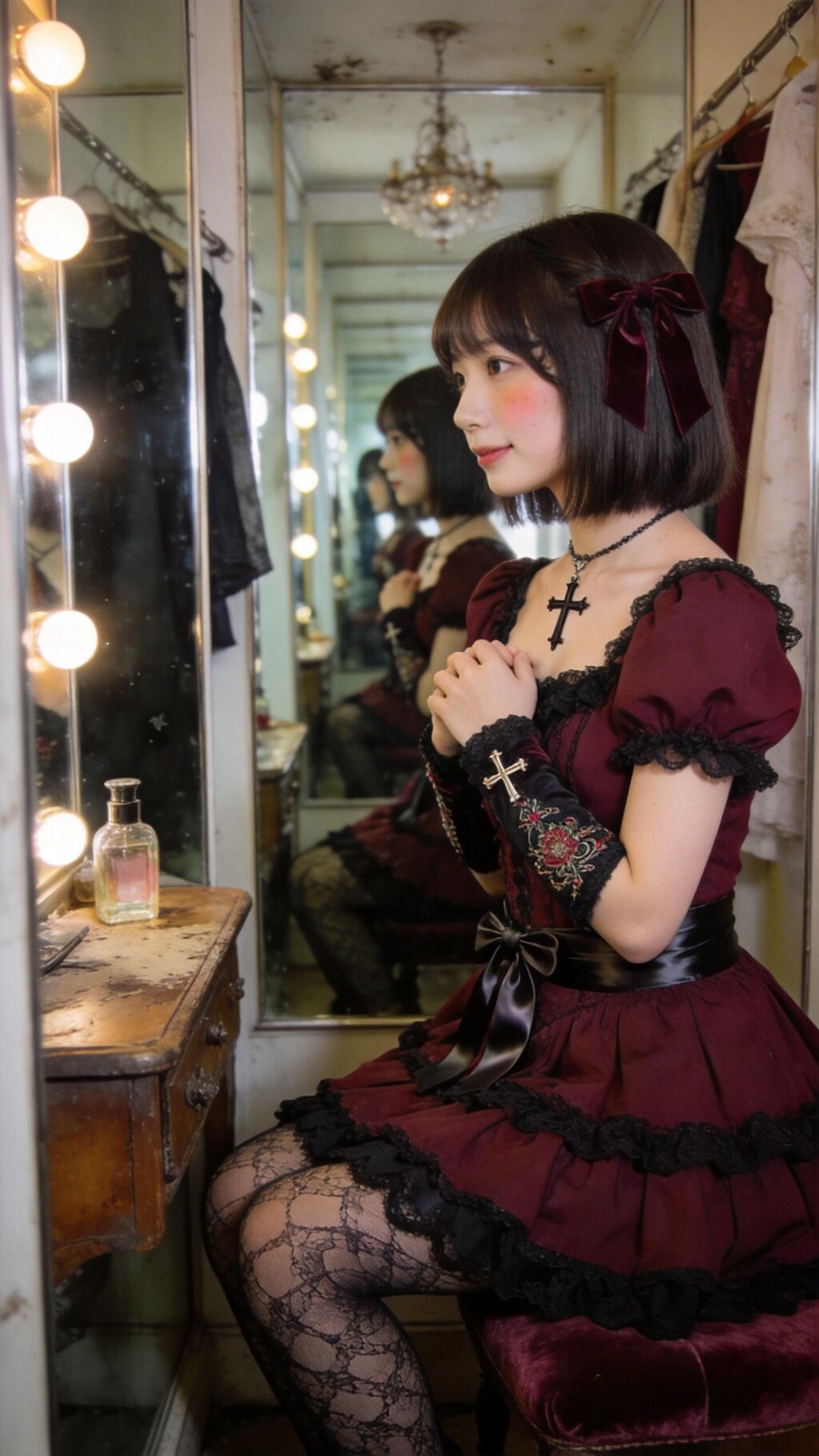 Princess Reflected in Infinite Mirrors