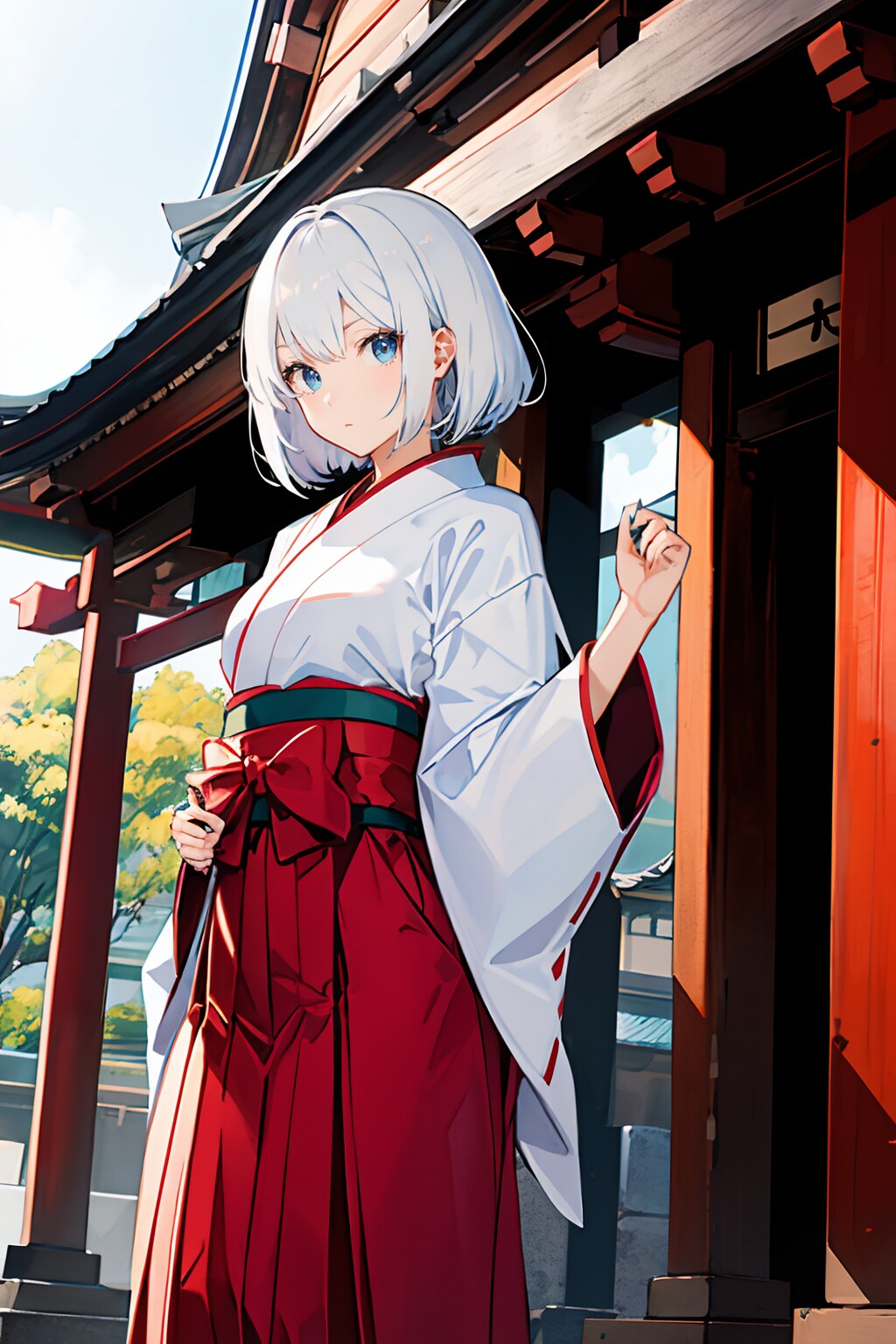 巫女さん | の人気AIイラスト・グラビア