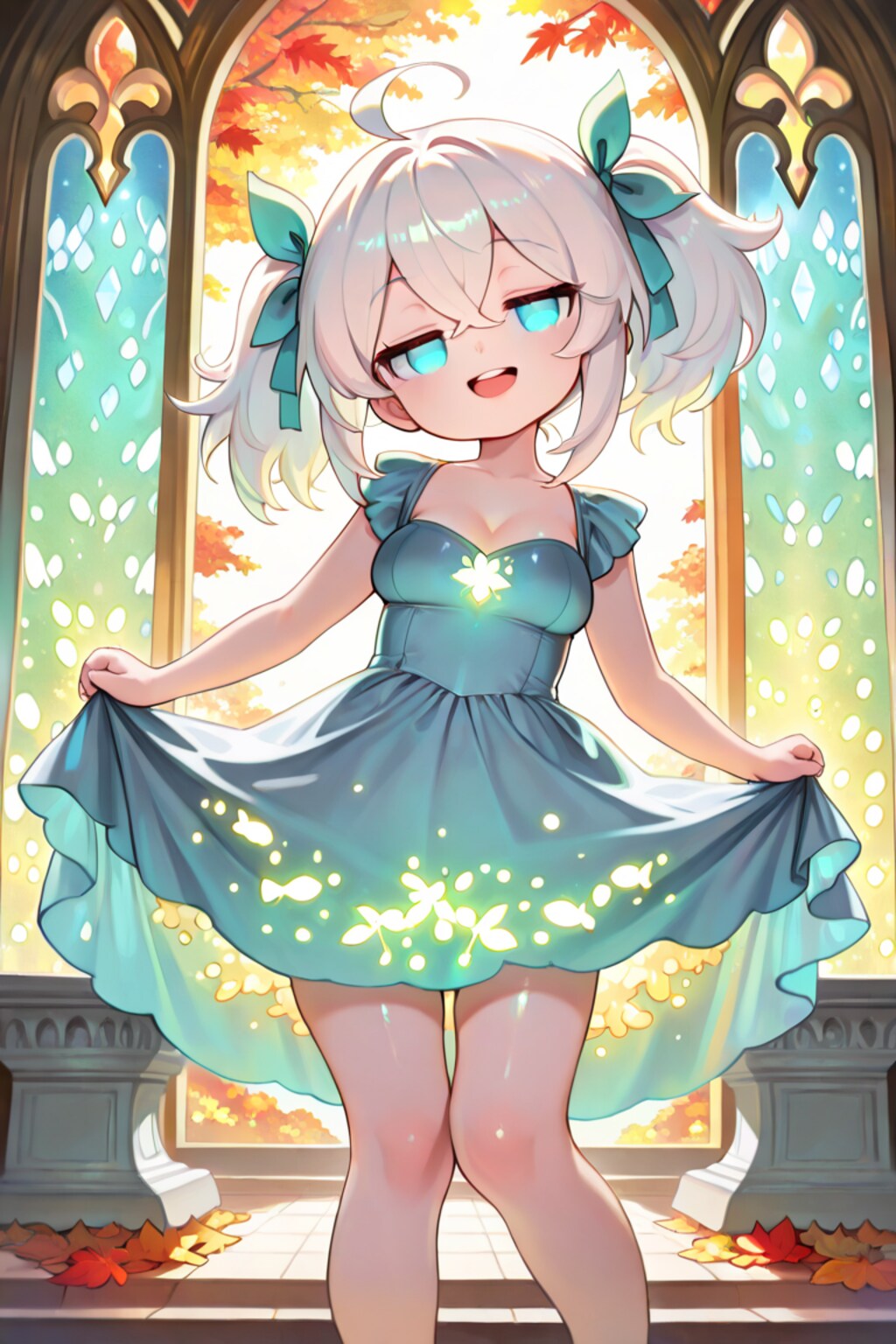 光るドレスのてんそるちゃん