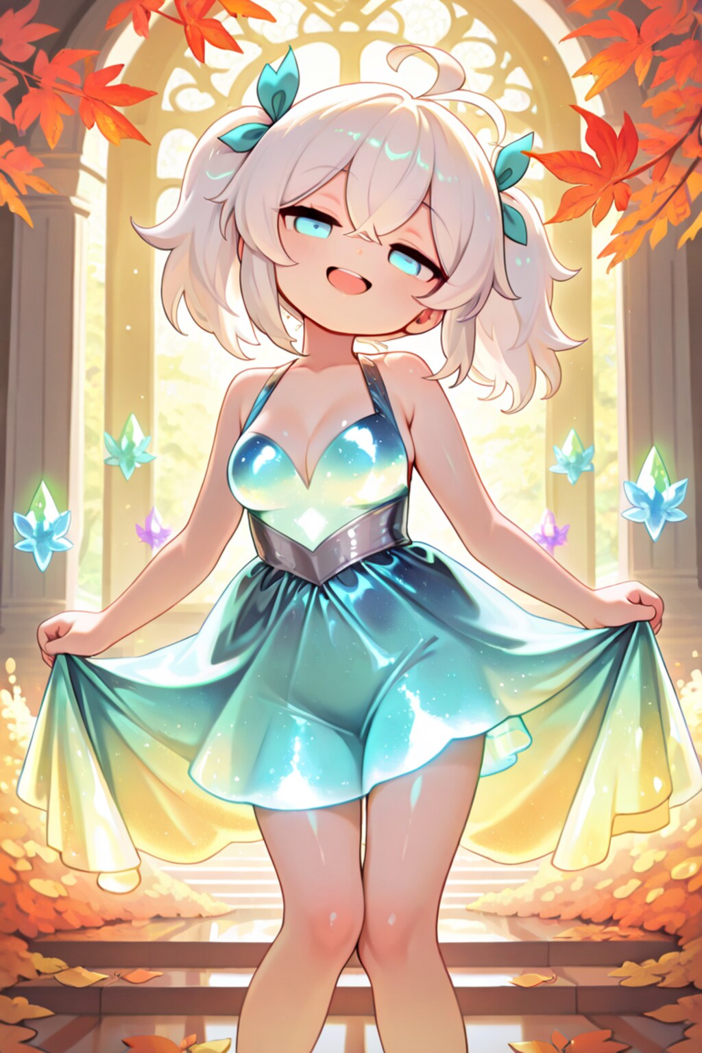 光るドレスのてんそるちゃん