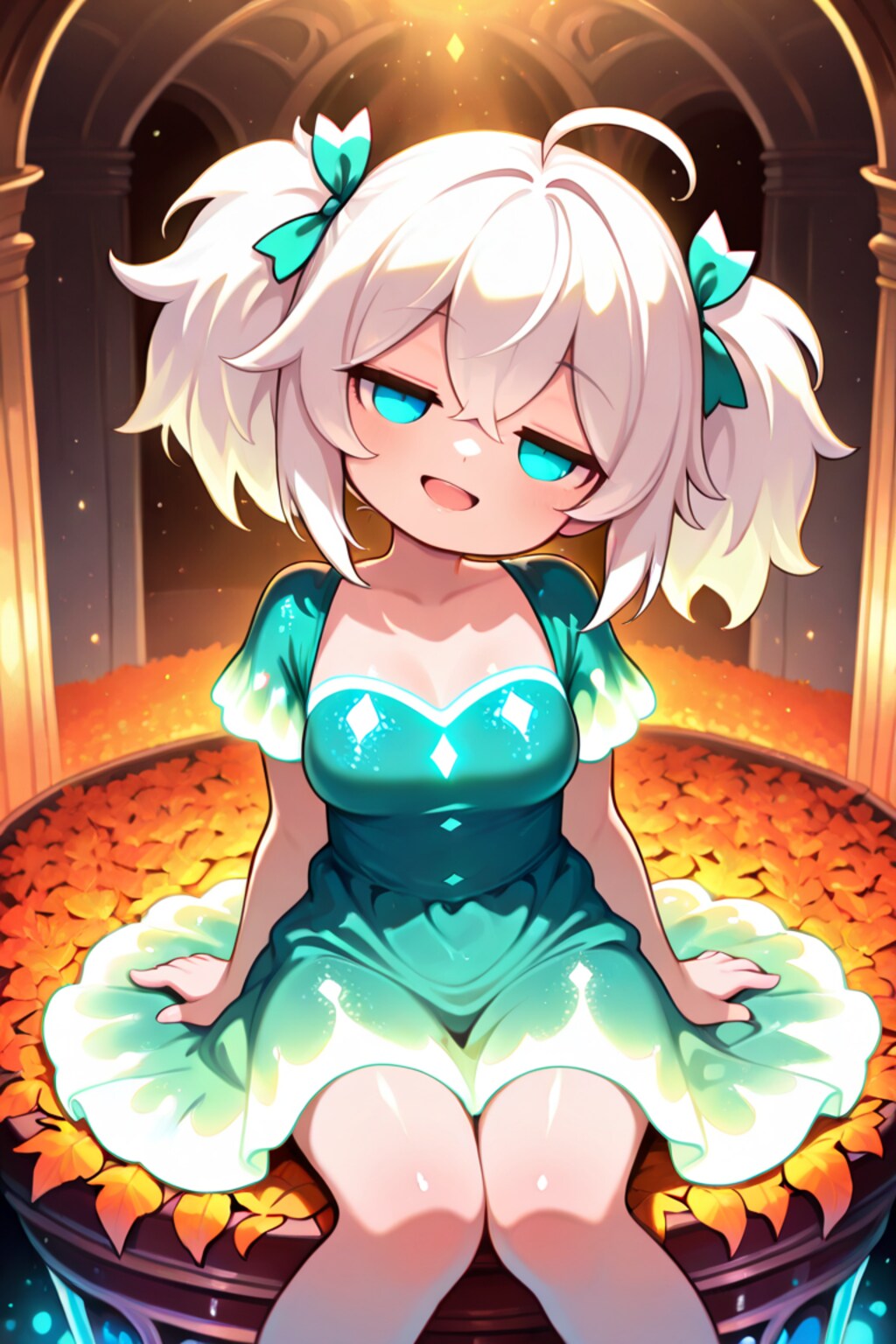 光るドレスのてんそるちゃん