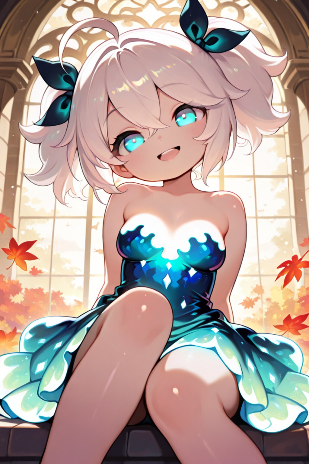 光るドレスのてんそるちゃん