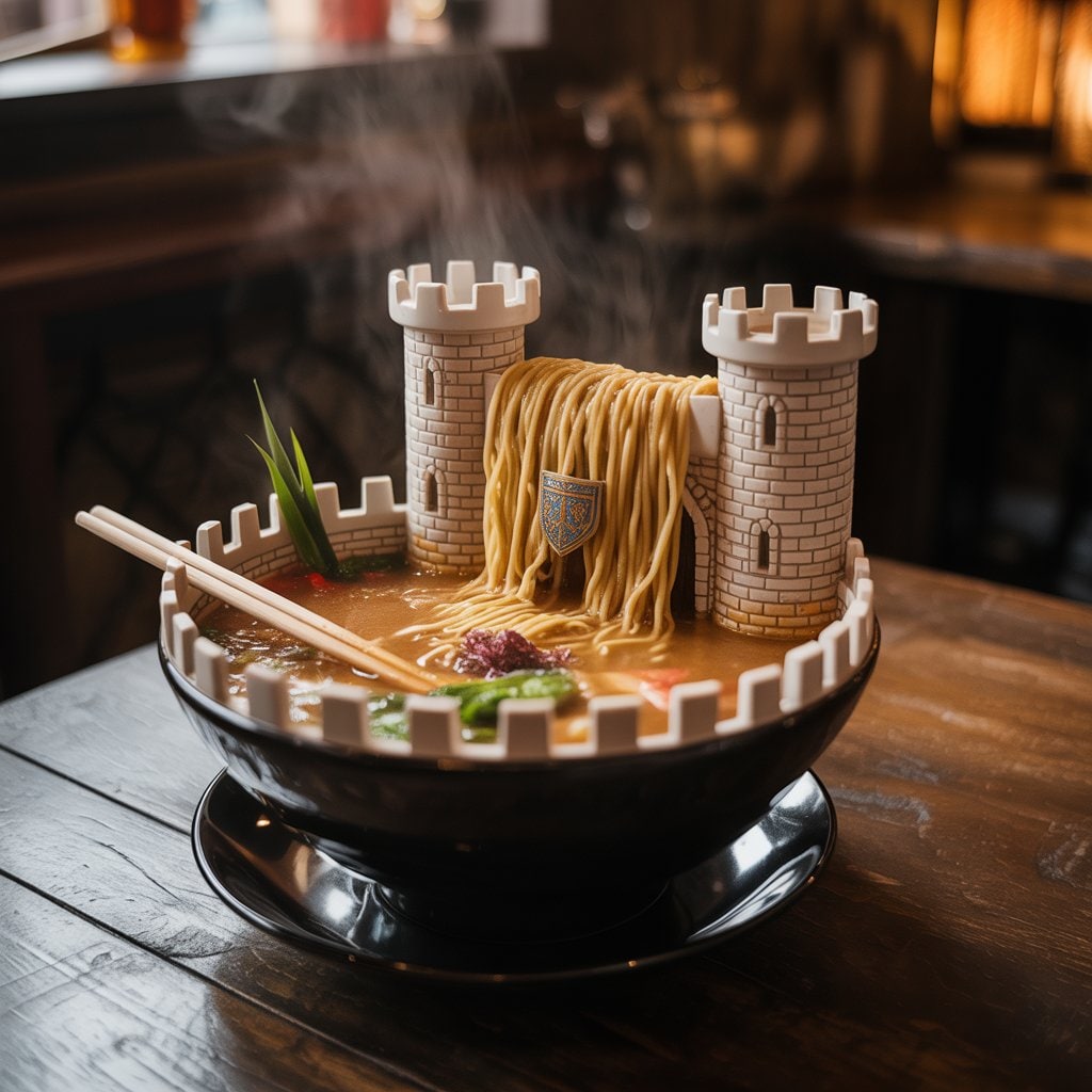 中世のお城のラーメン | の人気AIイラスト・グラビア