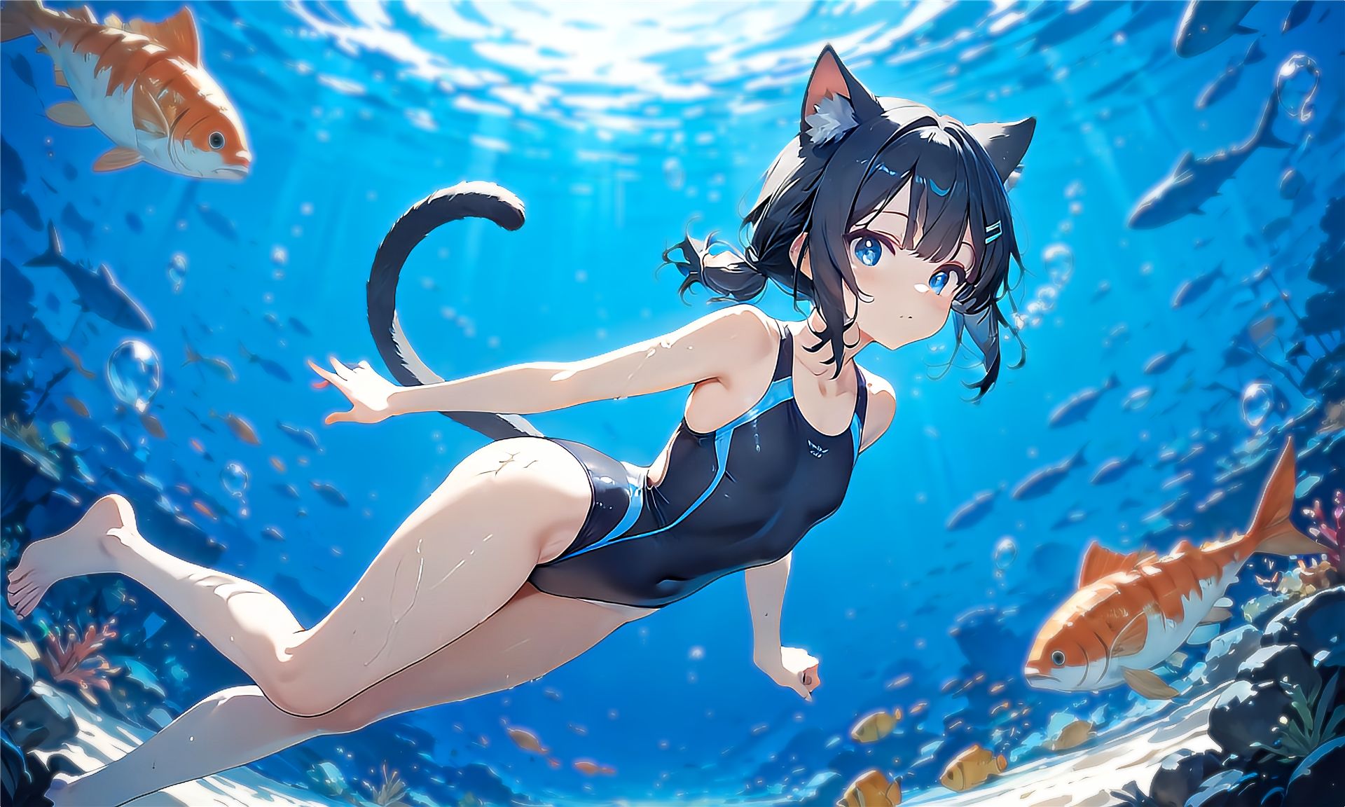 水の中は気持ちいいね