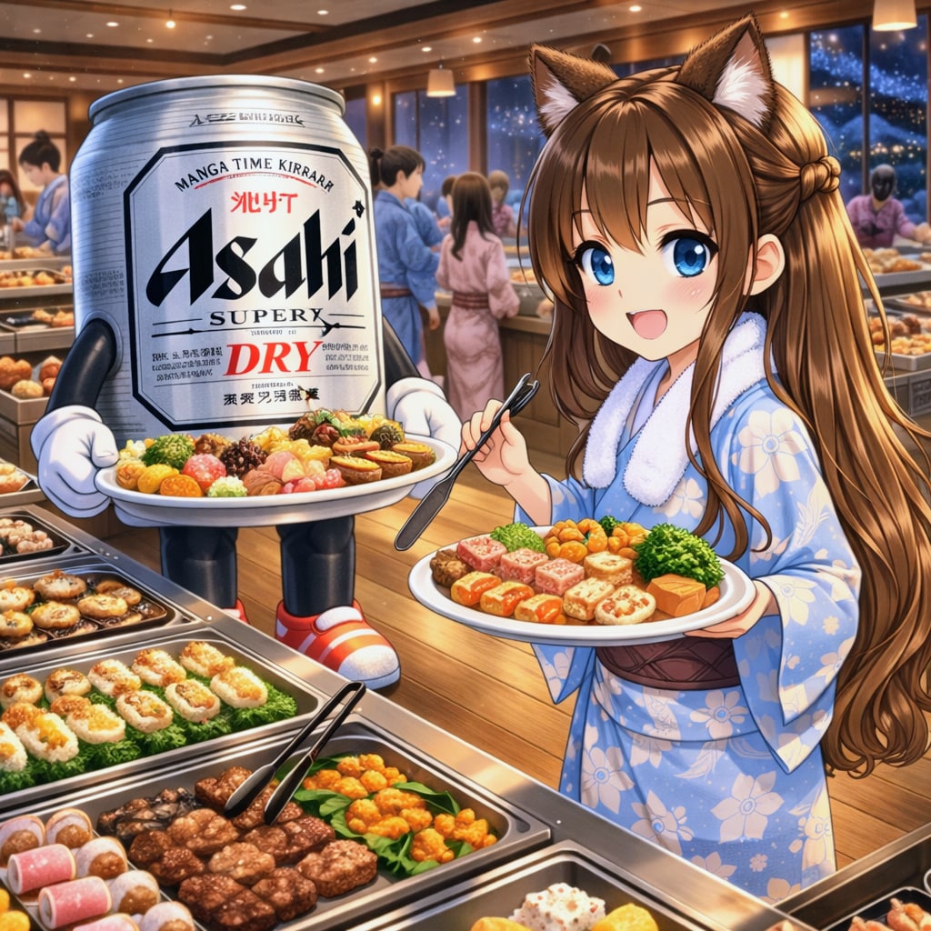 温泉旅館を満喫する小さな女の子２