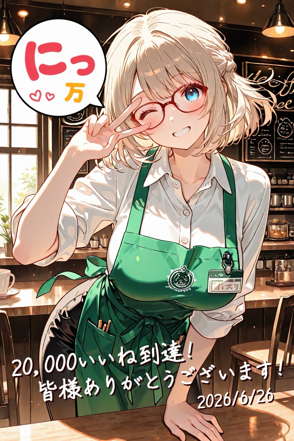 20,000いいね到達！！
