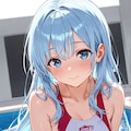 水着と水面とみなも 5枚目