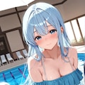 水着と水面とみなも 8枚目