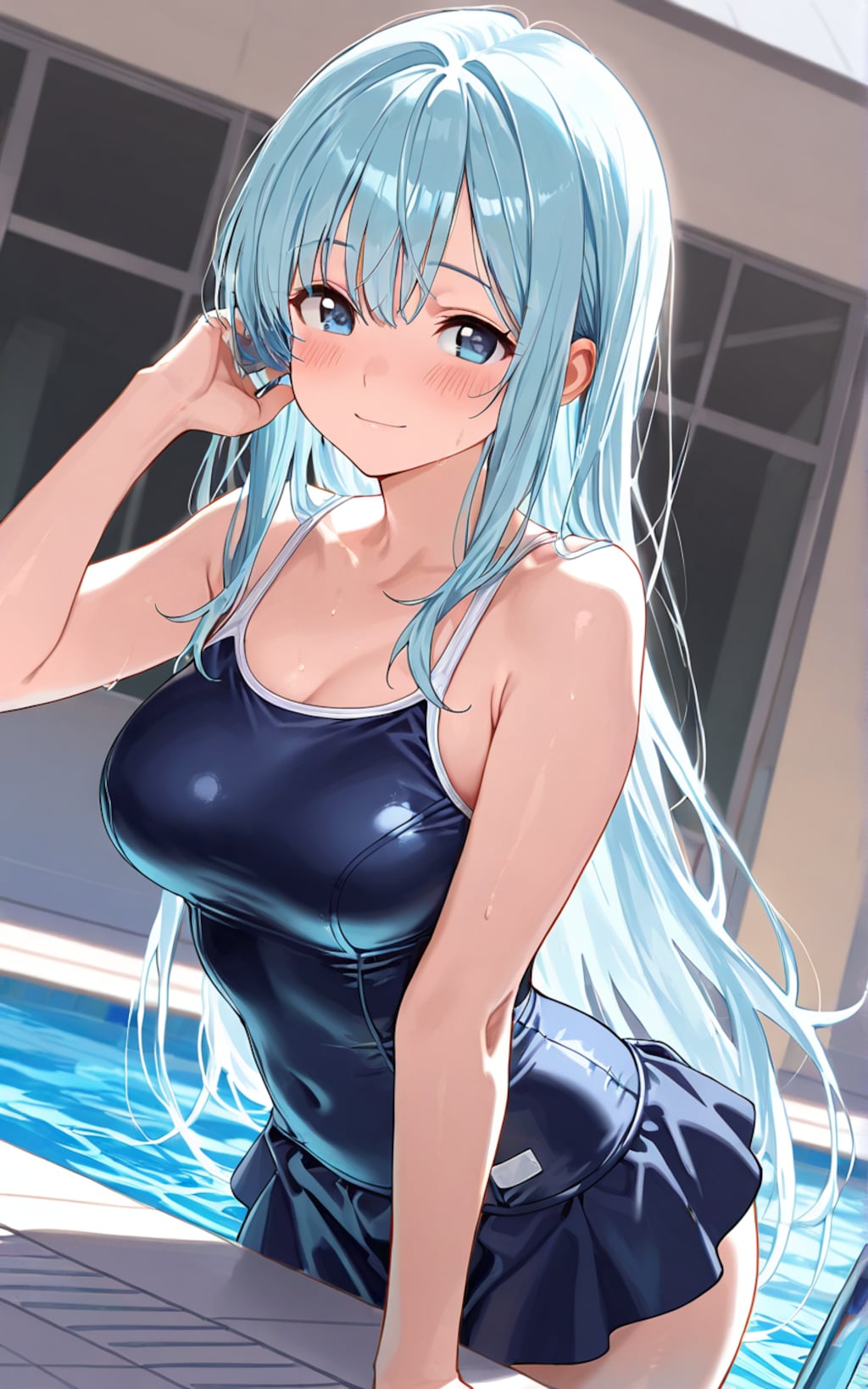 水着と水面とみなも