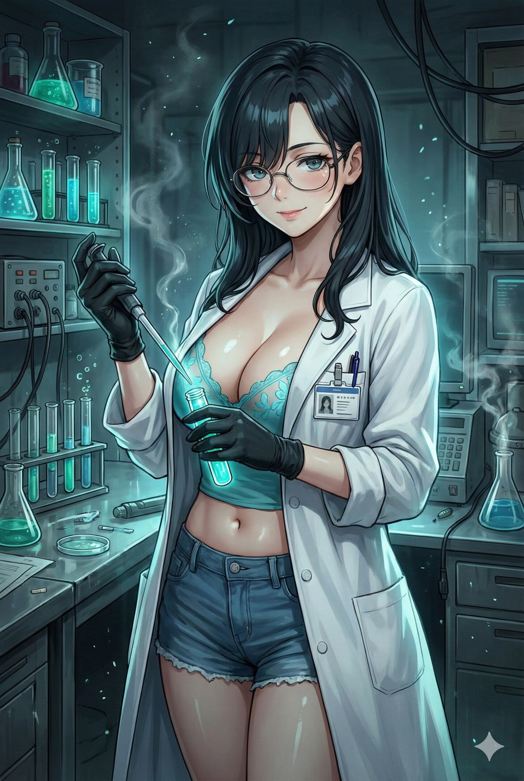 自堕落おねえさんはマッドサイエンティスト | の人気AIイラスト・グラビア
