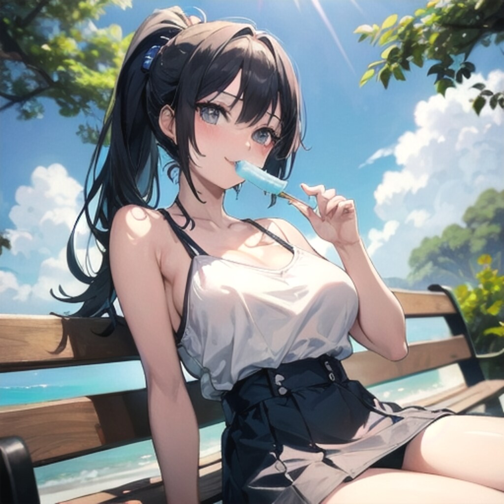 ガリガリ君と木陰のひととき