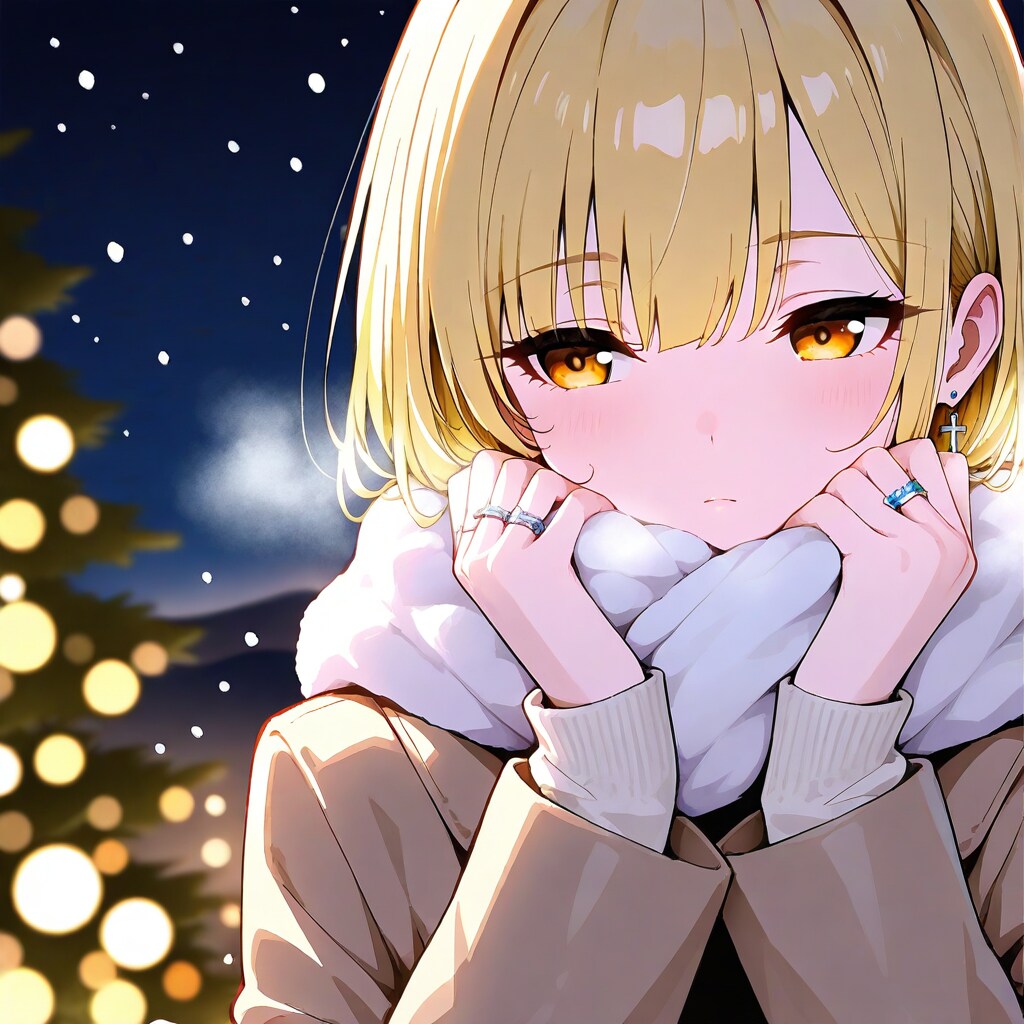 雪の降る日に、一人