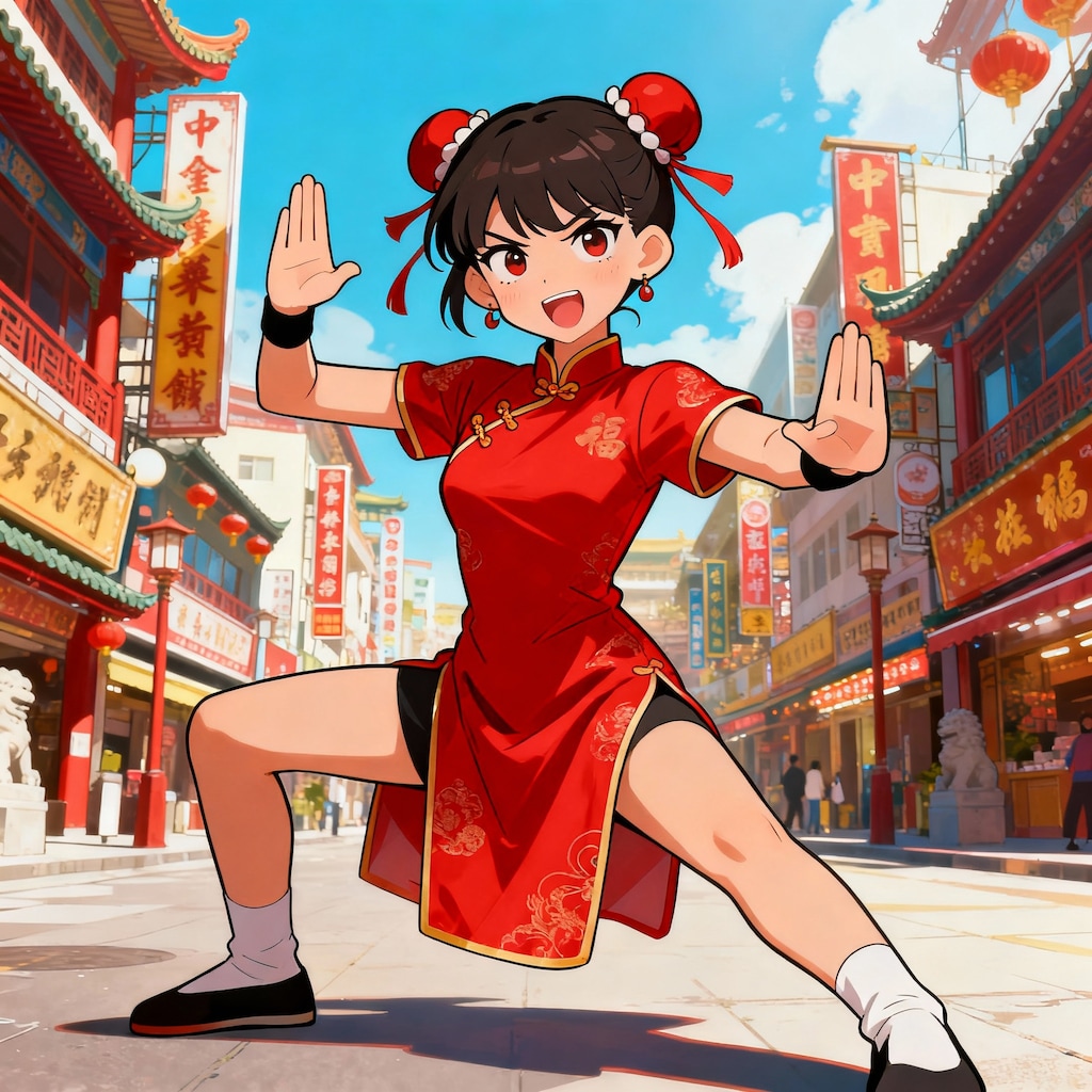 チャイナドレスの少女12