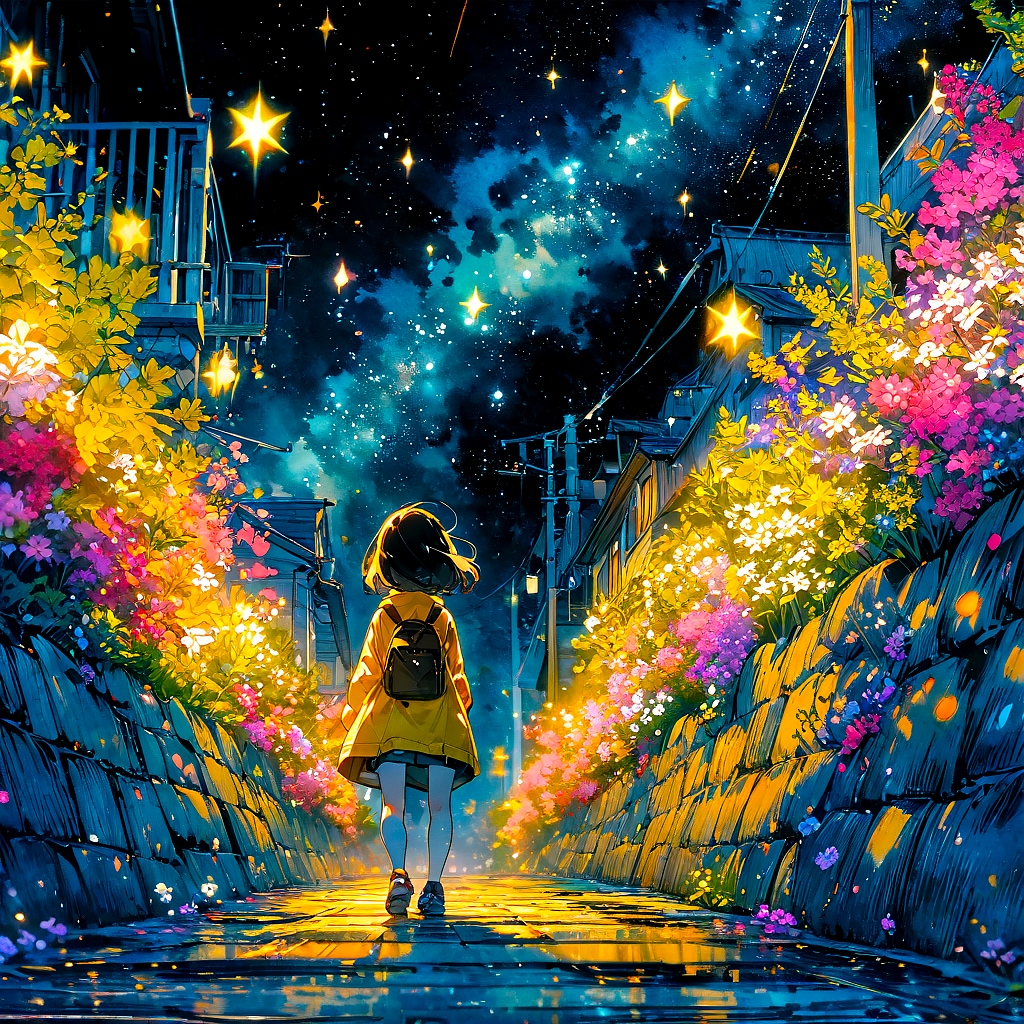 星空を見上げて