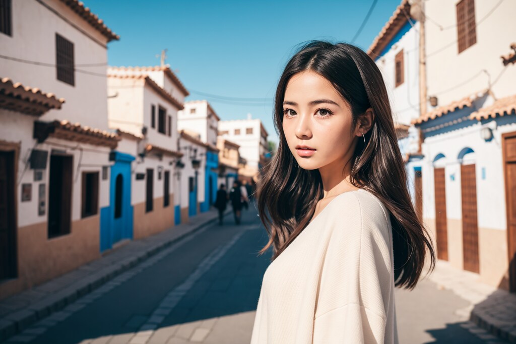 モロッコ北部のリフ山脈にある**シェフシャウエン（通称シャウエン）を旅する