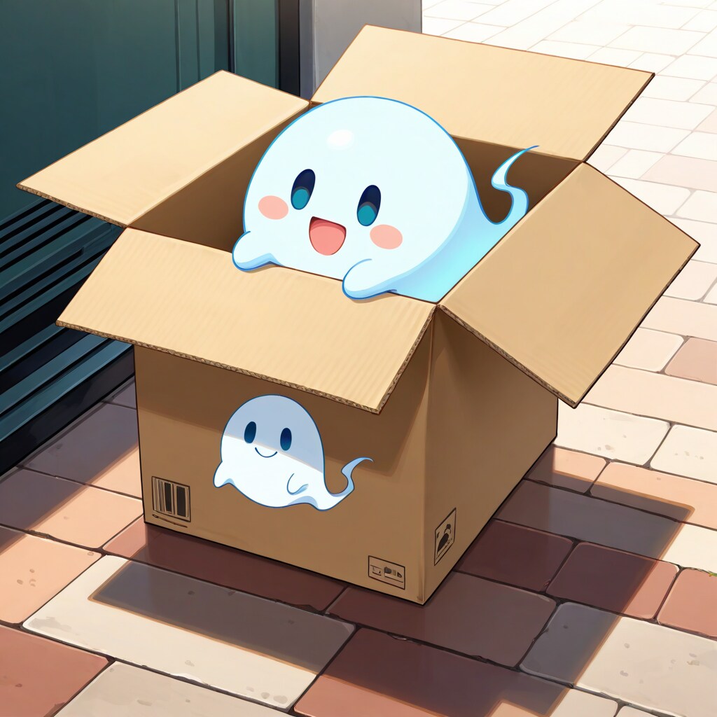 お化けさんと段ボール