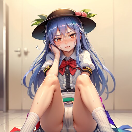 珍しくちゃんとパンティ履いてるてんこちゃん