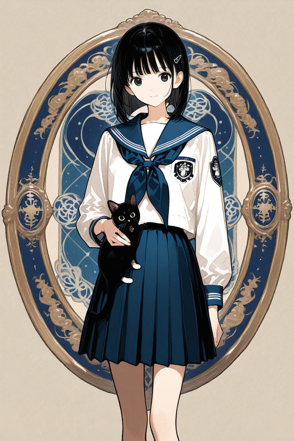 猫🐈と妹ちゃん✨２